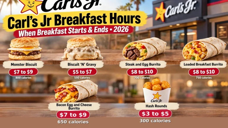 Carl’s Jr Breakfast Hours: When Breakfast Starts and Ends in 2026