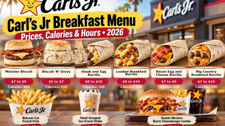 Carl’s Jr Breakfast Menu: Prices, Calories and Hours in 2026