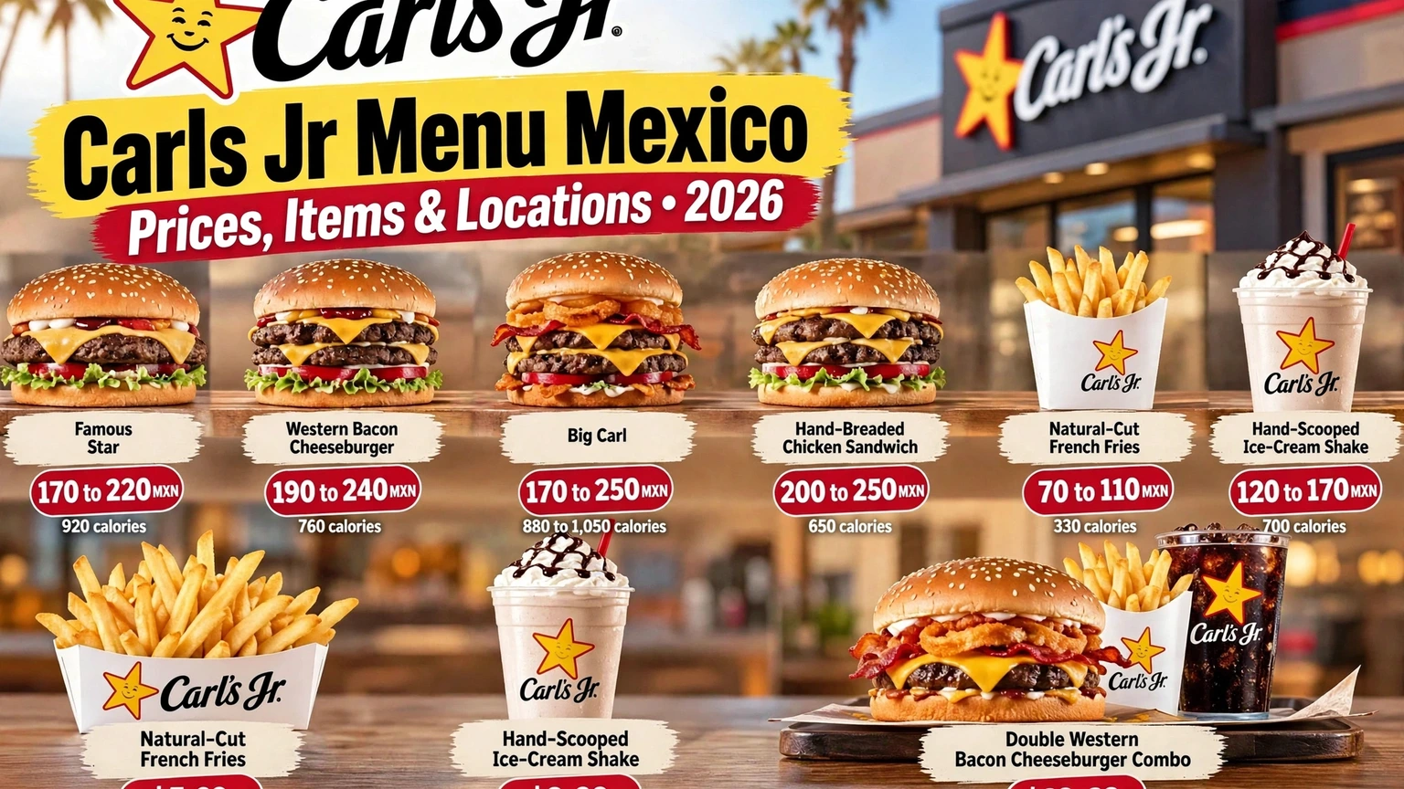 Carls Jr Menu Mexico: Prices, Items and Locations Guide 2026